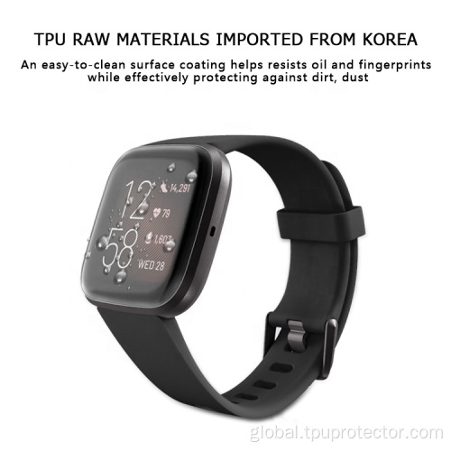 Curved TPU Soft Screen Protective Film Smart Watch Screen Protector For Fitbit Versa 2 Factory